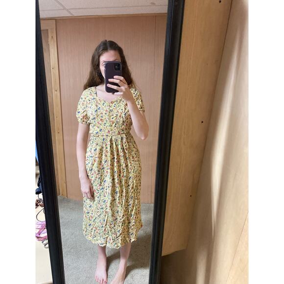 Vintage 90’s Midi Floral Dress - Picture 3 of 14